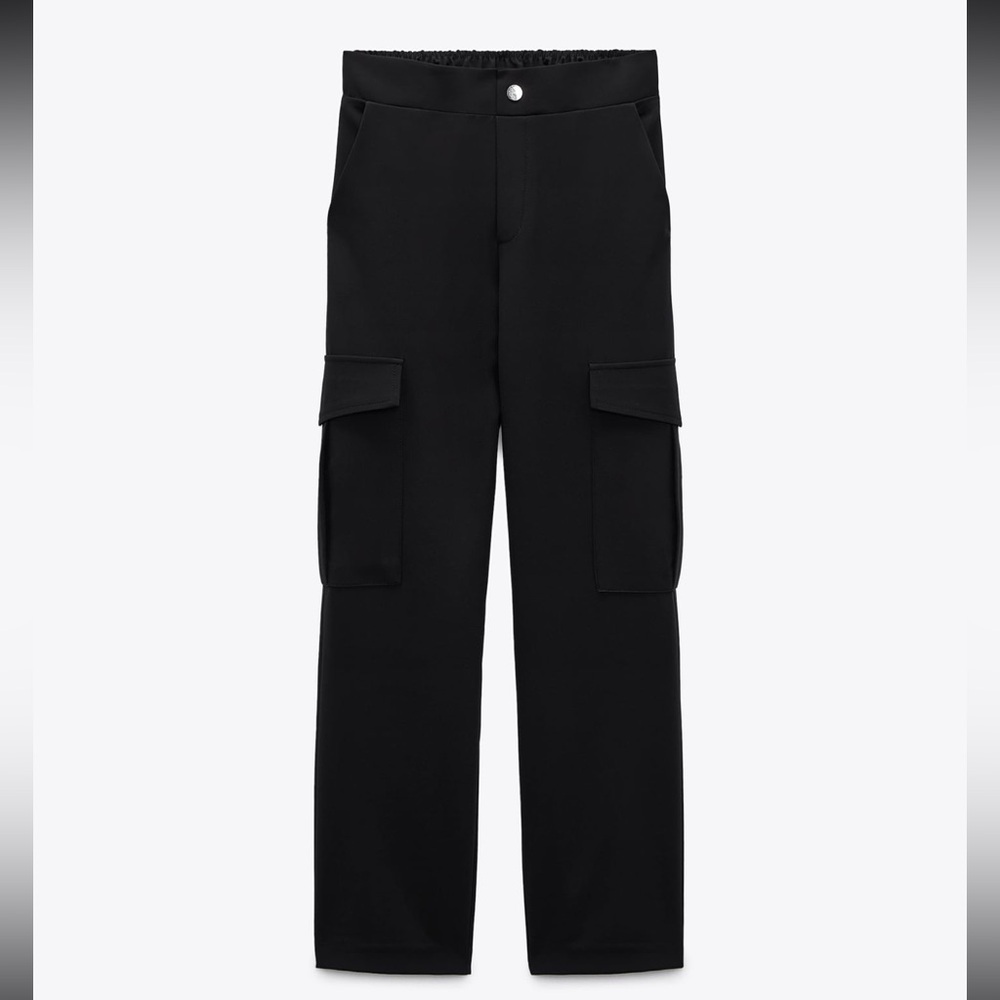 NWT Zara black cargo pants size M